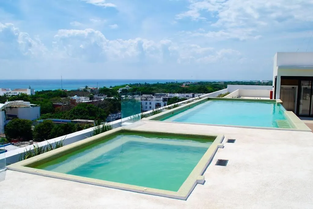 City & Ocean View Condo / Pool,Jacuzzi & Parking - 423 Musa Playa del Carmen Apartamento