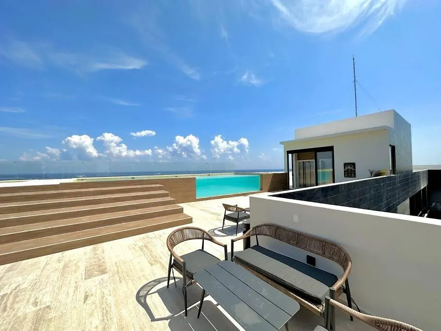 Apartamento City & Ocean View Condo / Pool,Jacuzzi & Parking - 423 Musa Playa del Carmen México